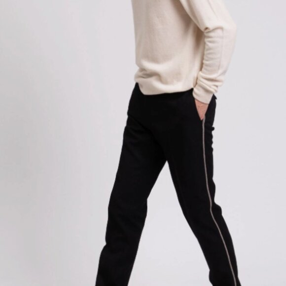 Burberry Men's Wool Trousers w/ Striped Sides - US40 (M) - 75% OFF (MSRP $1100)
